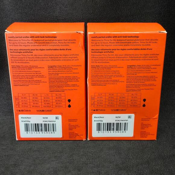 THINX Period Panties Underwear Everyday Comfort Brief Leakproof Super Absorbency - Picture 3 of 6